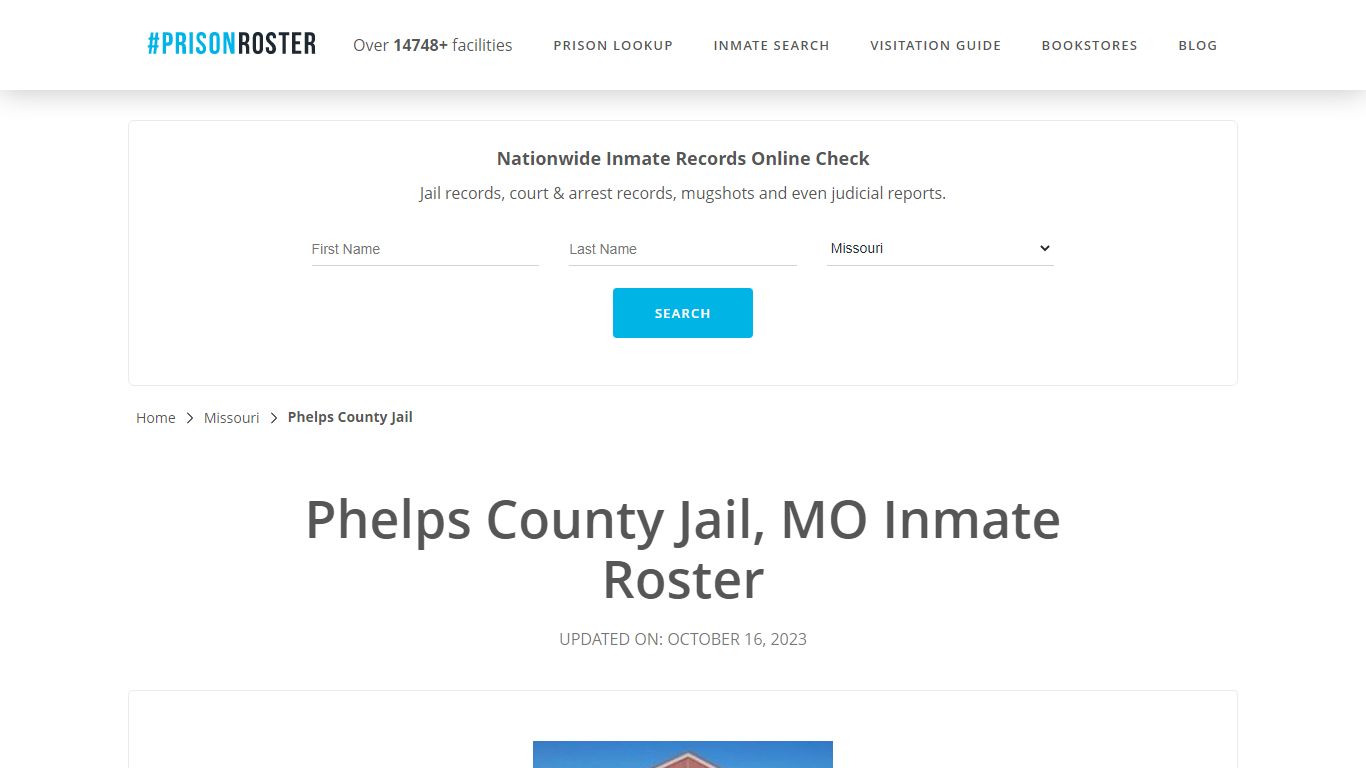 Phelps County Jail, MO Inmate Roster - Prisonroster